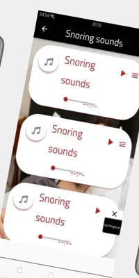 Snoring sounds android App screenshot 2