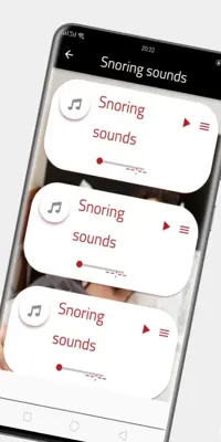 Snoring sounds android App screenshot 3